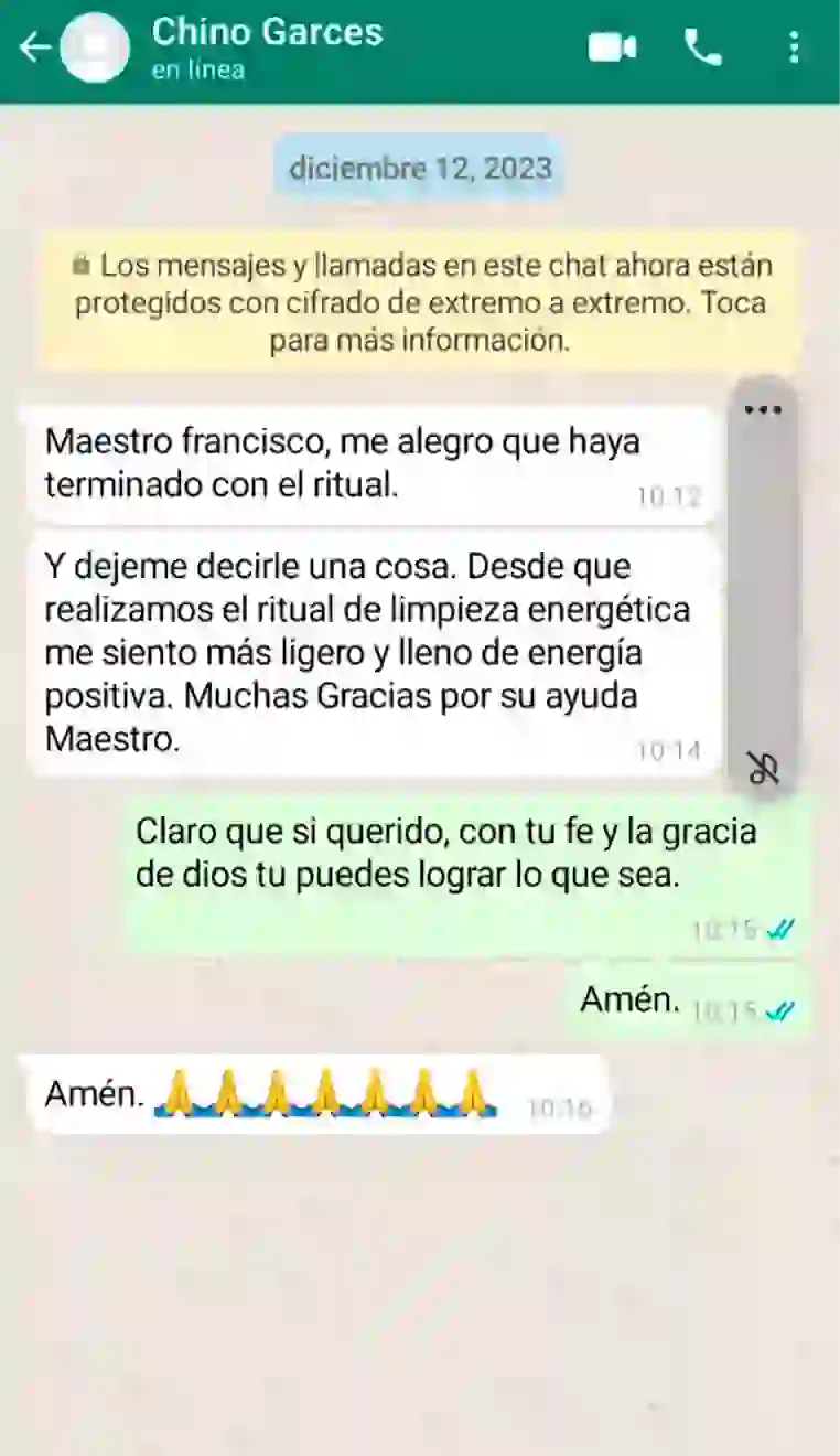 foto de testimonios por Whatsapp